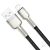 Baseus Cafule 2.4A crni USB na Lightning kabel izbliza