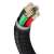 Kabel danych Baseus Cafule Series Metal USB do Lightning 2.4A 1m czarny zbliżenie kabla