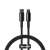 Baseus Tungsten Gold fast charging data cable, USB-C to Lightning, black, 1 meter