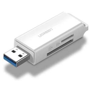 Ugreen CM104 USB 3.0 SD and microSD card reader, white - Electronic