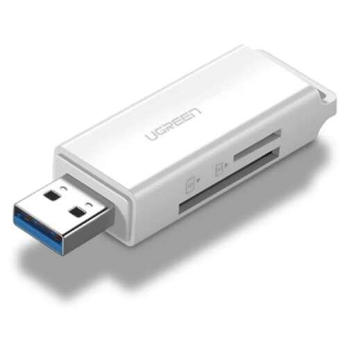 Ugreen CM104 USB 3.0 SD and microSD card reader, white