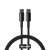 Baseus Tungsten Gold USB-C to USB-C cable, 100W, 1m, black, coiled