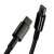 Cablu Baseus Tungsten Gold USB-C la USB-C, negru, 1 metru