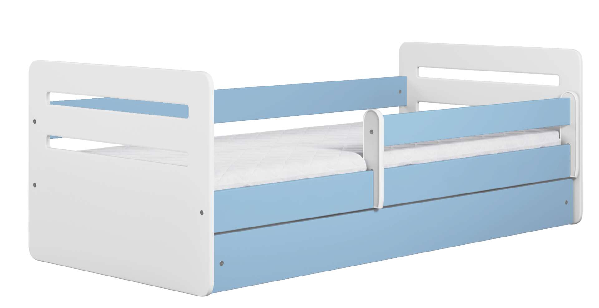 Kocot Kids Tomi Ifjúsági ágy ágyneműtartóval és matraccal - kék -...