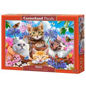 Castorland Mačiatka s kvetmi Puzzle 500 dielikov krabica - Castorland Puzzle