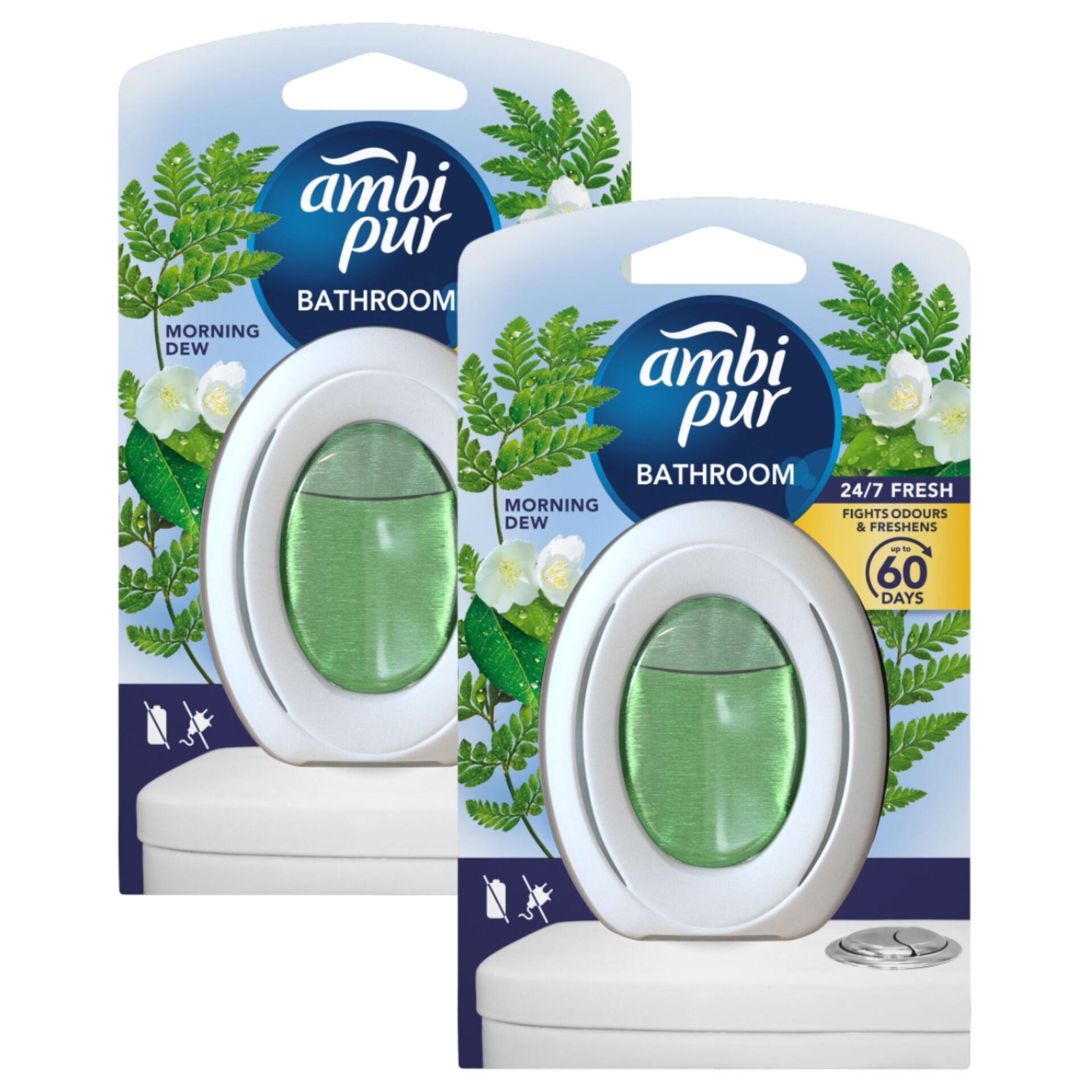 E-shop Ambi Pur Morning Dew Kúpeľňový Osviežovač Vzduchu 2x8ml
