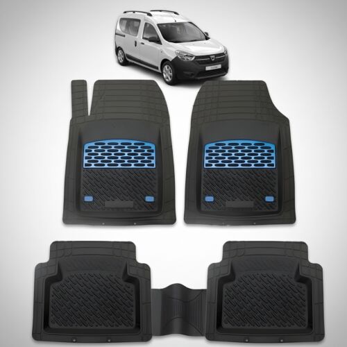 Dacia Dokker autószőnyeg, kék betéttel, teljes készlet - Autószőnyeg
