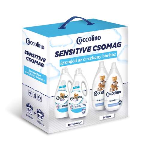 Coccolino Sensitive Spül- und Waschpackung
