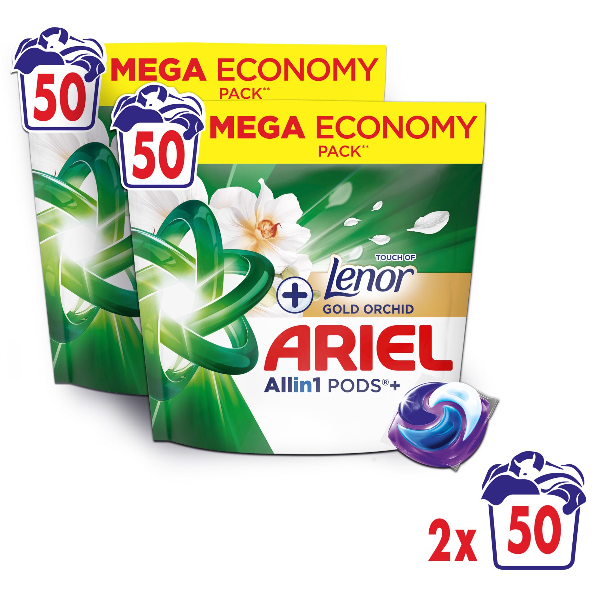E-shop Ariel Allin1 Pods +Touch of Lenor Gold Orchid Pracie Kapsuly 100 praní