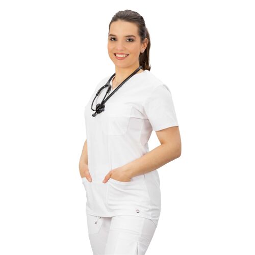 TOP MEDORA női orvosi felső fehér XL 152450730 - Munkaköpeny és tunika