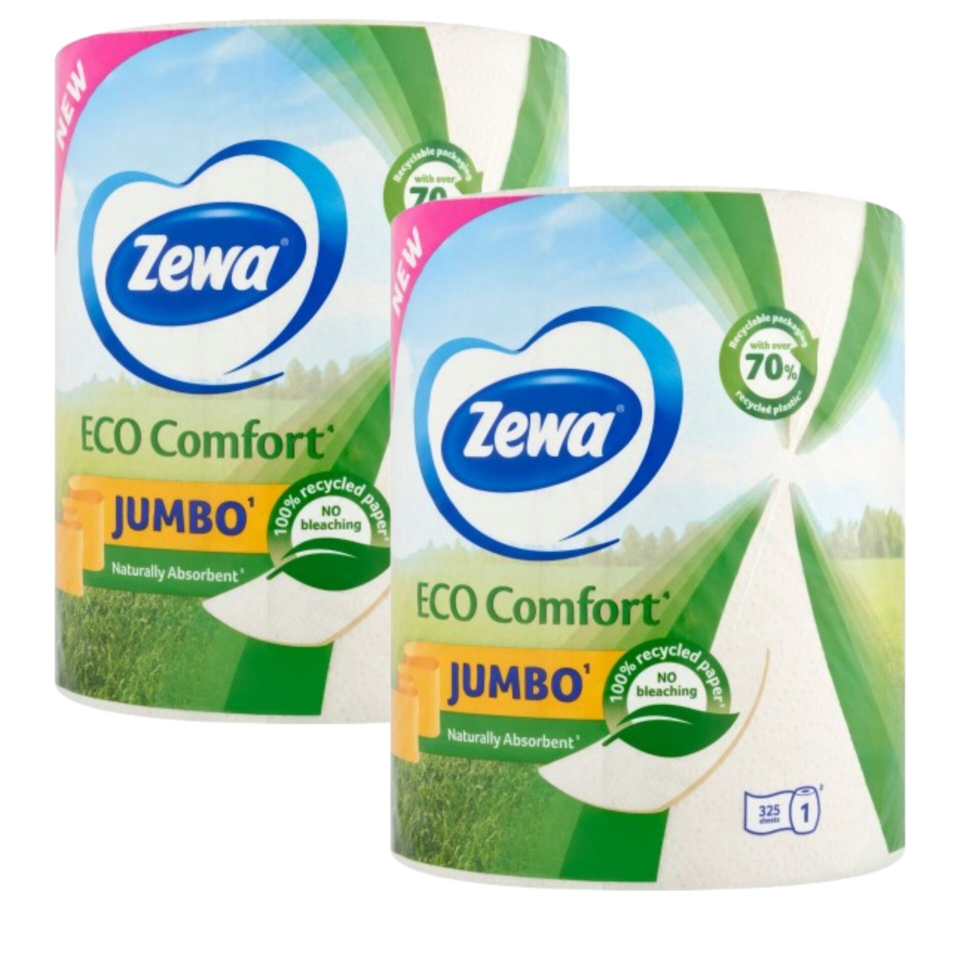 E-shop Zewa Jumbo Eco Comfort 2-vrstvové domáce papierové utierky 2x1 kotúčov