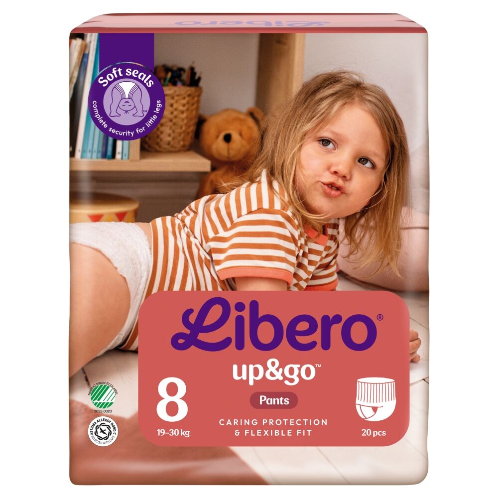 E-shop Libero Up&amp;Go Nohavičkové plienky 19-30kg XL8 (20 ks)