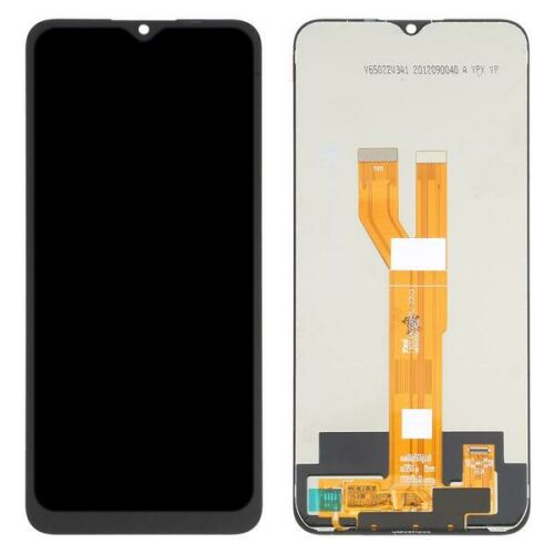 Realme C20 / C21 LCD képernyő csere, mindkét oldal látható - Mobiltelefon kijelző