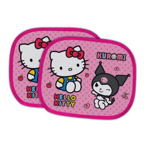 Hello Kitty és Kuromi autós napellenzők, 2 darabos szett, véd a vakító napsütéstől - Hello Kitty