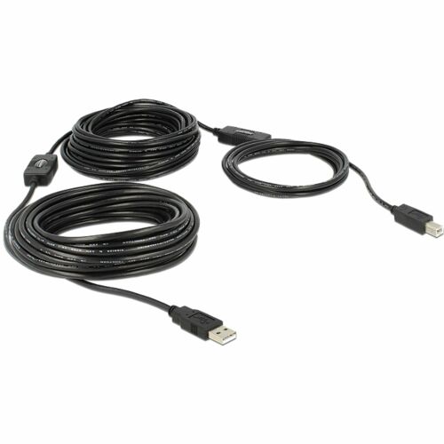 Delock Kábel USB 2.0 A típusú dugó > USB 2.0 B típusú dugó 20 m (83557) 152545579 