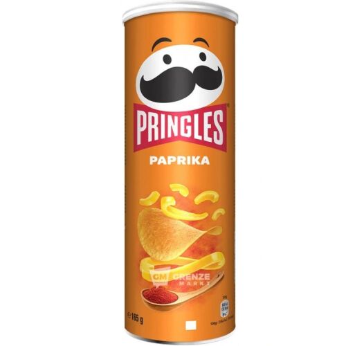 Pringles Paprika chips 165g, paprika ízesítésű burgonya chips - Sós rágcsálnivaló és snack