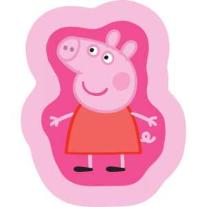 Peppa malac formapárna, díszpárna 33x41 cm