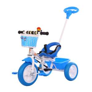 Trike TT-1106 Gyerek Tricikli, Kék 43789015 Triciklik - Kiesésgátló keret - Tolókar