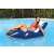 Woman relaxing on Intex inflatable lounge chair in the pool