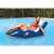 Woman relaxing on Intex inflatable lounge chair in the pool