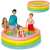 Надуваем басейн Intex Sunset Glow, цветове на дъгата, диаметър 168 cm, височина 46 cm, деца, които играят в басейна