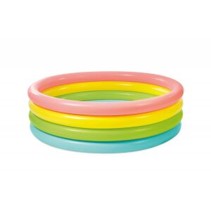 Intex Rainbow 168x46cm Inflatable Kiddie Pool, empty - Pool and Beach Toy