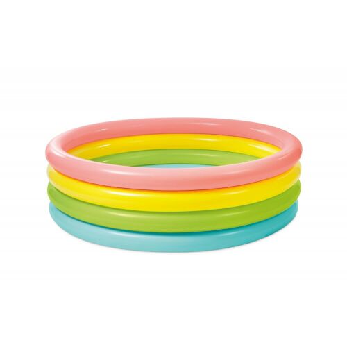 Intex Rainbow 168x46cm Inflatable Kiddie Pool, empty