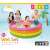 Intex Sunset Glow inflatable pool, rainbow colors, 66 inches diameter, 18 inches high, kids playing in the pool, packaging
