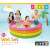 Intex Sunset Glow inflatable pool, rainbow colors, 66 inches diameter, 18 inches high, kids playing in the pool, packaging
