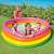 Intex Sunset Glow inflatable pool, rainbow colors, 66 inches diameter, 18 inches high, kids playing in the pool