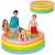 Intex Sunset Glow inflatable pool, rainbow colors, 66 inches diameter, 18 inches high, kids playing in the pool