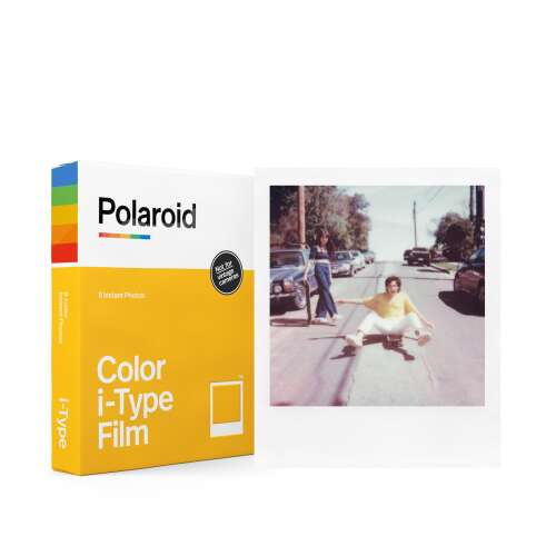 Polaroid colour i-Type Film, photo paper with white frame, for new i-Type camera, 8pcs instant photo