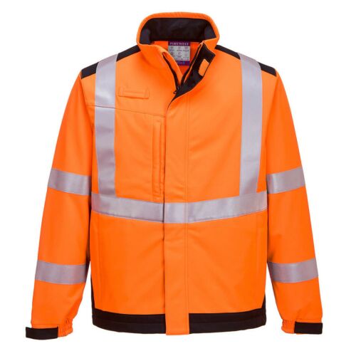 Modaflame Multi Norm Arc Softshell kabát Orange/Navy XXXL 157677085 - Munkakabát