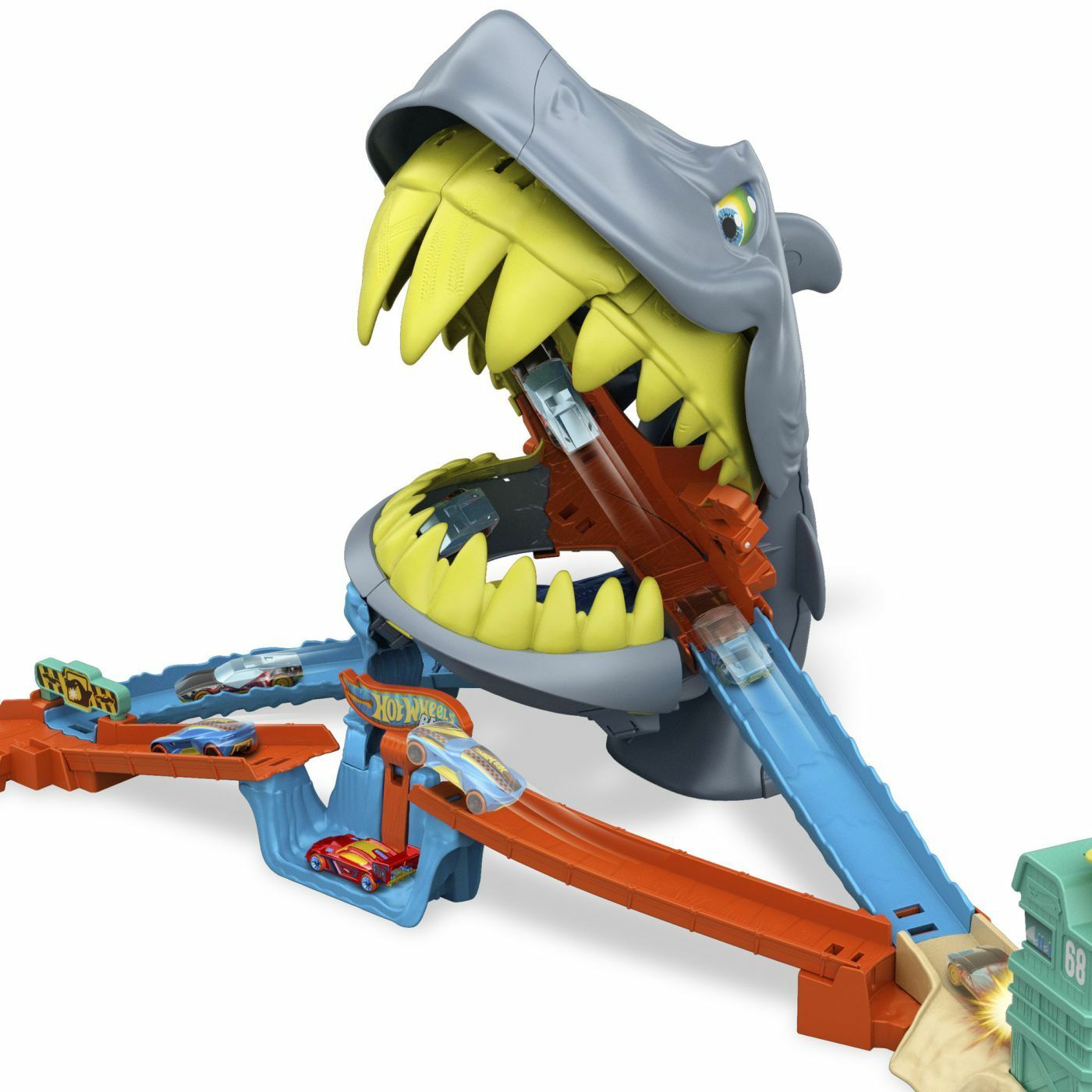 E-shop Hot Wheels: Hrací set Žraločí útok s autíčkom, JHL96