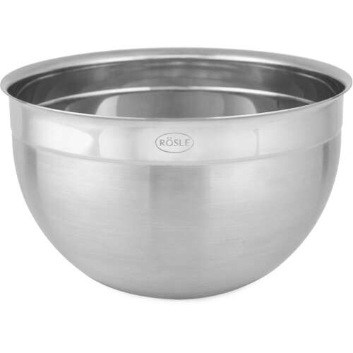 Rösle stainless steel mixing bowl, 20 cm diameter, ideal for mixing, serving, and storing food