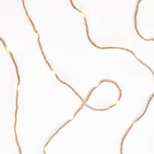 FARMHOUSE 100 LED-s kötélfény, meleg fehér, 13 méter hosszú, USB-vel működik - Fényfüzér