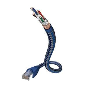Inakustik 00480301 hálózati kábel Kék, Ezüst 1 M Cat6 SF/UTP (S-FTP) 91207797 