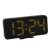 Digital alarm clock with large yellow LED display showing the time 13:24