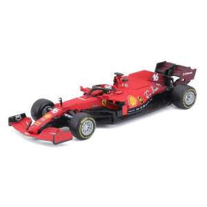 Bburago Ferrari SF21 Formuly 1 auto v mierke 1/43, Charles Leclerc sezóna 2021, červená, zberateľský model - Bburago Model, maketa