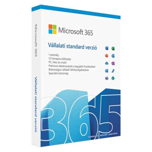Microsoft 365 business standard 1 an win/mac hun fpp box p8 KLQ-00677