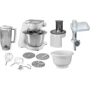 Robot kuchenny Bosch MUM58258 z akcesoriami: blender, maszynka do mięsa, szatkownica, misa do mieszania i trzepaczki - Niszczarka ręczna i Robot kuchenny