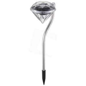 Entac solar garden light, diamond-shaped outdoor lamp - Entac