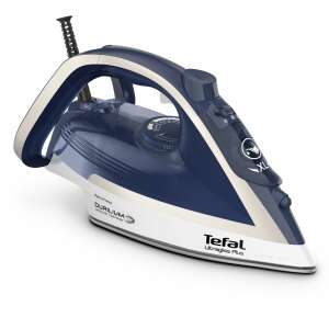 Călcător cu aburi Tefal Ultragliss Plus, albastru și alb, cu talpă Durilium Airglide - Tefal