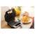 Sencor SSM 9976GD Sandwich Maker, open, waffle plate, with batter, in use