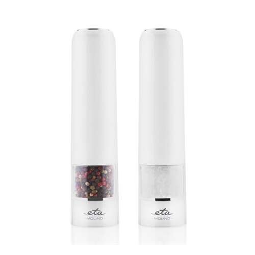 ETA Molino electric salt and pepper grinder set, white