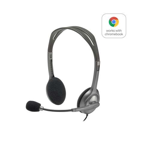 Logitech H111 Headset Kabelgebundener Kopfbügel Büro/Telefon Callcenter Grau