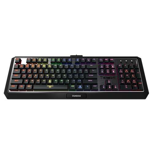 Механична геймърска клавиатура GAMDIAS Hermes P3 RGB, черна, QWERTY оформление