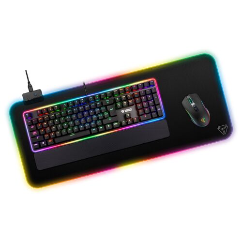 Yenkee WARP YPM 3006 RGB Gamer Egérpad billentyűzettel és egérrel - Yenkee
