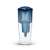 Dafi water filter pitcher, 3 liter capacity, blue, front view