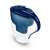 Dafi water filter pitcher, 3 liter capacity, blue, angled view